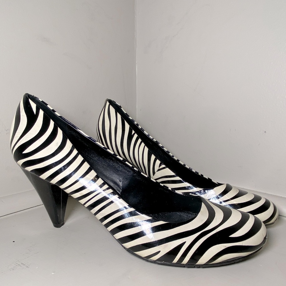 ALDO zebra print heels